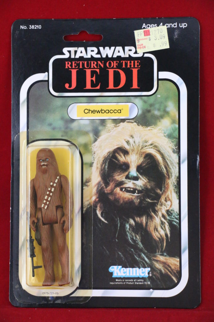 ROTJ Kenner Star Wars Chewbacca 77 Back A Front