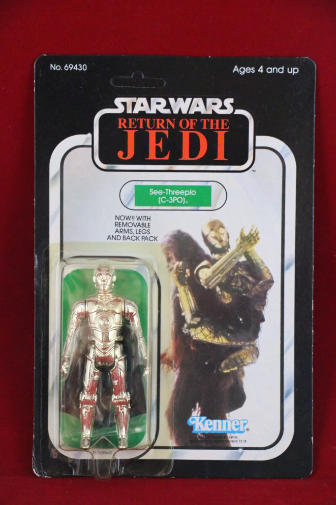 ROTJ Kenner Star Wars C-3PO Removable Limbs 65 Back A Front