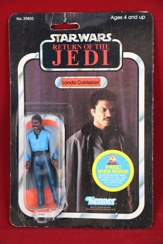 ROTJ Kenner Star Wars Lando with Teeth 48 Back A Front