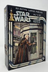 Hand-drawn Ben Obi-Wan Kenobi puzzle concept when Kenner acquired the rights to the Star Wars.  One of the earlier pieces of Star War prototype toy art.
