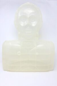 White Clear C3PO Head Carrying Case Prototype Kenner